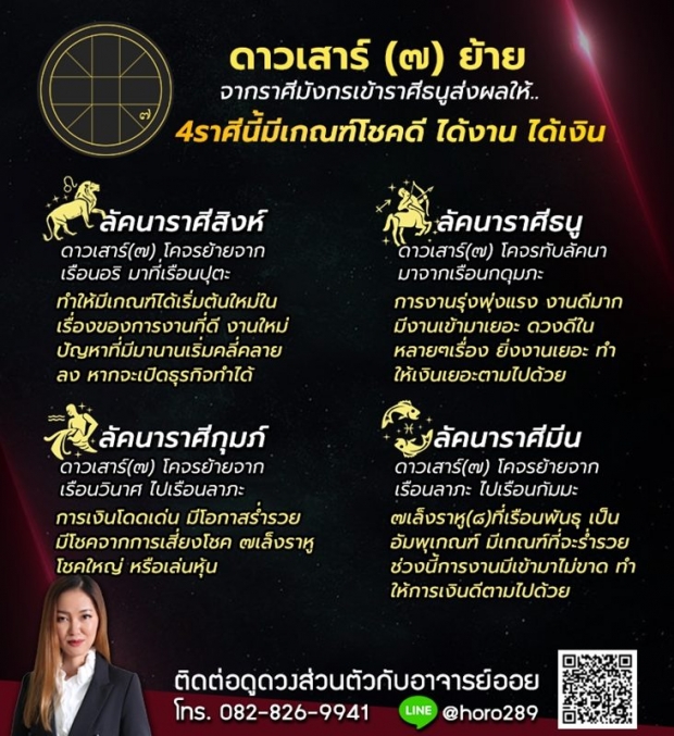 เปิดดวง 4 ราศี มีเกณฑ์โชคดี ได้งาน-เงิน ชีวิตดี๊ดี