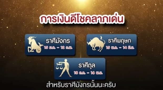 ดาวพฤหัสย้ายใหญ่ หมอช้าง เผยราศีดวงดีสุดรอบ12ปี ราศีใดสู้แล้วรวย