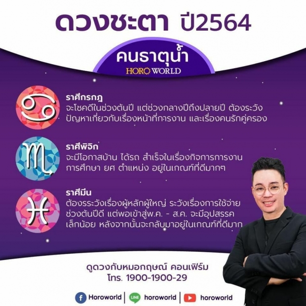 หมอกฤษณ์ เปิด 3 ราศีชาวธาตุน้ำปี 64 เช็กเลยใครจะได้บ้านได้รถ