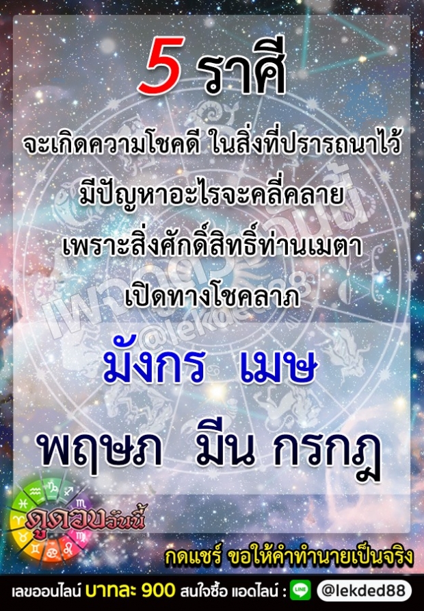 เผยดวง 5 ราศี ความโชคดีกำลังจะเกิดขึ้นในชีวิต 