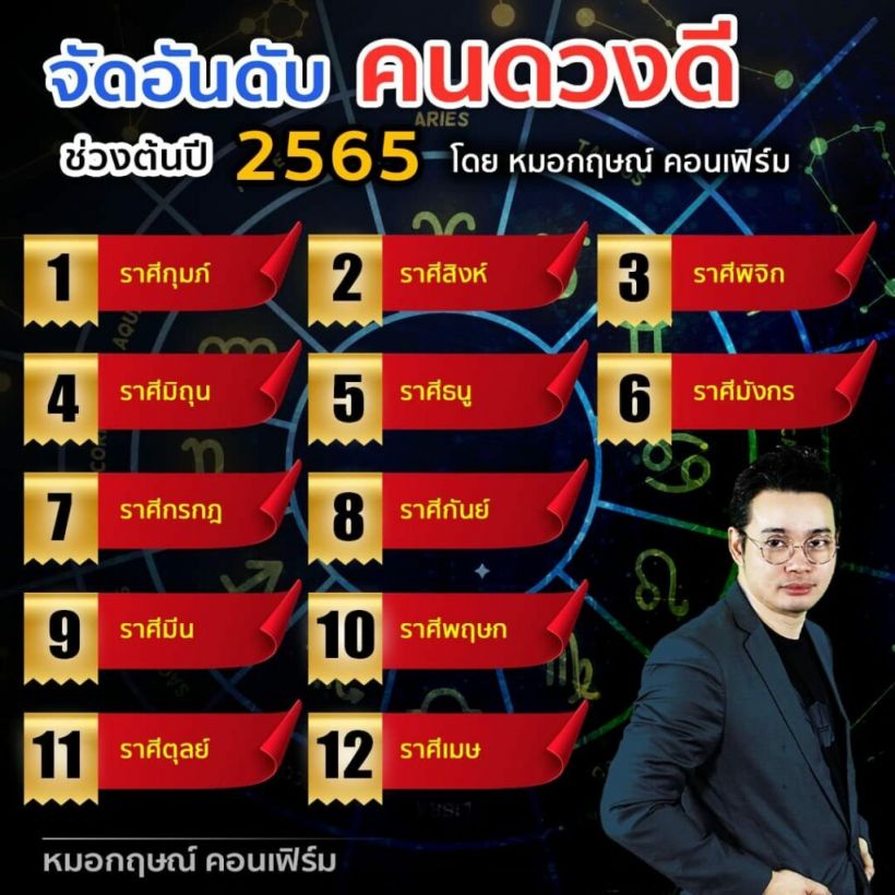  หมอกฤษณ์ จัดอันดับราศีดวงดีที่สุดปี65 ราศีไหนอันดับเท่าไหร่เช็คที่นี่! 