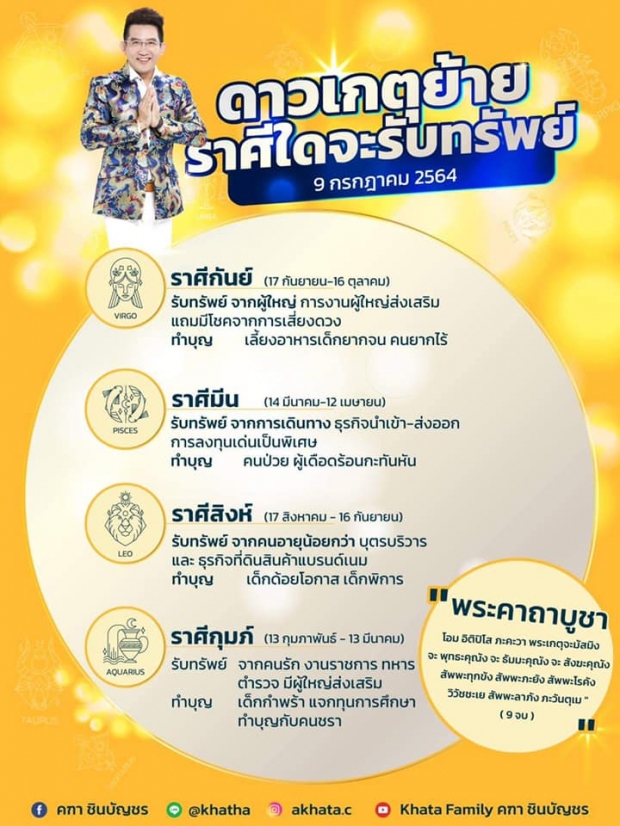 ดาวเกตุย้าย 9 ก.ค. ข่าวดี 4 ราศีไหนรับทรัพย์ ดูเลย!